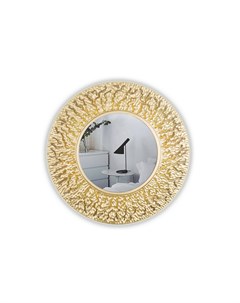 Зеркало круглое настенное coral 90 золотой 3 см Inshape