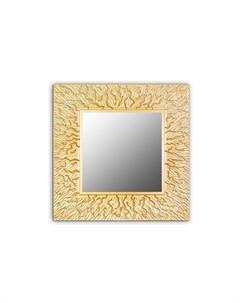 Зеркало квадратное настенное coral 90 золотой 90x90x3 см Inshape
