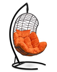 Подвесное кресло кокон барселона с оранжевой подушкой оранжевый 110x195x110 см Лаура