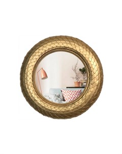 Зеркало настенное круглое dragon золотой 3 см Inshape