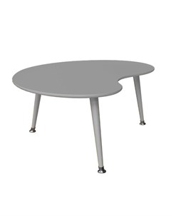 Журнальный стол почка монохром серый 43 0x60 0x90 0 см Woodi
