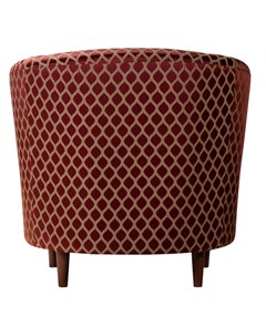 Кресло капучино классика красный 77x78x72 см R-home