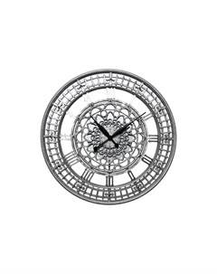 Часы настенные круглые tower l серебристый 3 см Inshape
