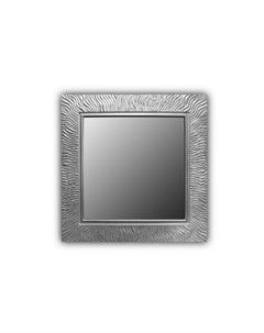 Квадратное зеркало настенное wave qu 90 серебристый 90x90x3 см Inshape