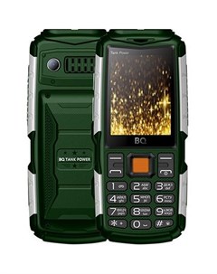 Мобильный телефон bq 2430 tank power зеленый серебро Bq-mobile