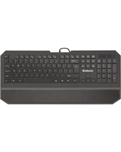 Проводная клавиатура oscar sm 600 pro usb ru черный артикул 45602 Defender