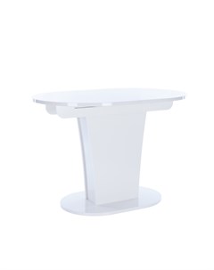Стол раздвижной флер белый 110x75x80 см Leset