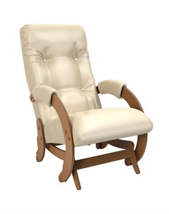 Кресло глайдер oxford 68 серебристый 55x100x88 см Комфорт