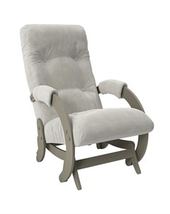Кресло глайдер oxford 68 серый 55x100x88 см Комфорт