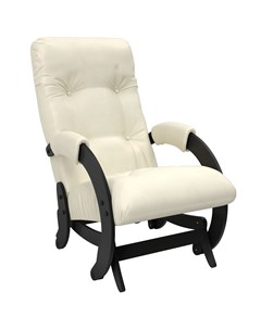 Кресло глайдер oxford 68 белый 55x100x88 см Комфорт