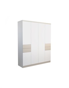 Шкаф galata soft серый 200x240x60 см Olhause
