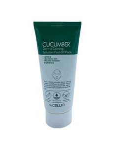 Маска для лица с экстрактом огурца cucumber derma calming solution peel off pack Dr.cellio