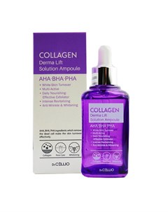 Сыворотка для лица с коллагеном collagen derma lift solution ampoule Dr.cellio