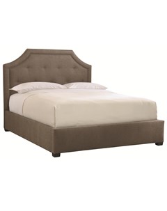 Мягкая кровать budapest 200 200 коричневый 216 0x130x212 см Myfurnish
