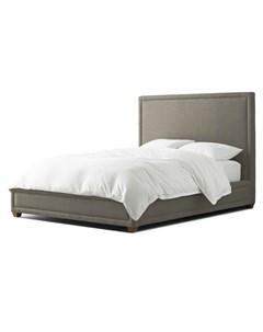 Мягкая кровать west end 160 200 серый 176 0x130x215 см Myfurnish
