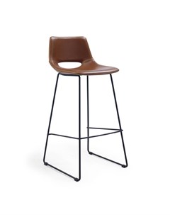 Полубарный стул ziggy коричневый 47x89x50 см La forma