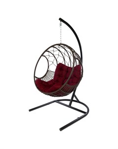 Подвесное кресло orbit красный 122x205x108 см Ecodesign