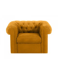 Кресло chesterfield желтый 115x73x105 см Ogogo