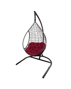 Кресло подвесное лира красный 122x205x108 см Ecodesign
