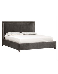 Мягкая кровать wisconsin серый 170x140x215 см Myfurnish