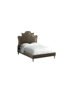 Кровать с высоким изголовьем elyse серый 170x175x215 см Myfurnish