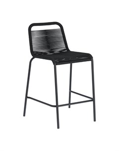 Полубарный стул glenville черный 48x88x55 см La forma