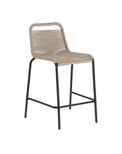 Полубарный стул glenville бежевый 48x88x55 см La forma