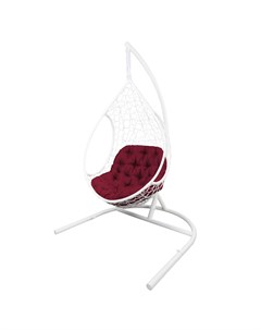 Кресло подвесное лира красный 122x205x108 см Ecodesign