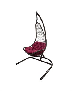 Кресло подвесное бриз красный 122x205x108 см Ecodesign