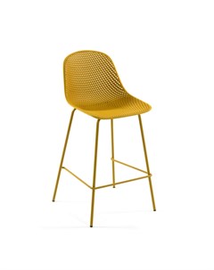 Полубарный стул quinby желтый 49x97x49 см La forma