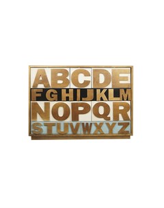 Комод alphabeto birch коричневый 120 0x85 0x40 0 см Etg-home
