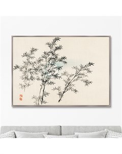 Репродукция картины на холсте bamboo 1885г серый 105x75 см Картины в квартиру