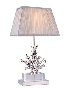 Настольная лампа серебристый 41x59x28 см Garda decor