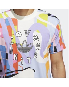 Футболка с принтом Love Unites Унисекс Originals Adidas