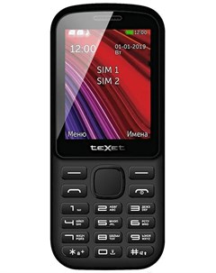 Мобильный телефон TM 208 черный желтый Texet