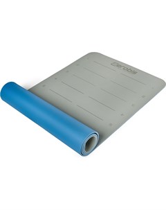 Коврик для йоги и фитнеса AEROBIS 183 см х 61 см х 6 мм серый голубой AB 819 GB 18 06 Garmin