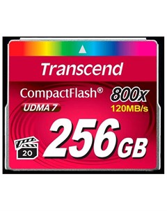 Карта памяти 800x CompactFlash Premium 256GB TS256GCF800 Transcend