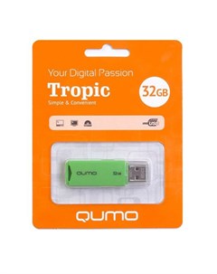 Usb flash 32GB Tropic QM32GUD TRP Green Green 18482 Qumo