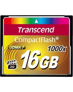 Карта памяти 1000x CompactFlash Ultimate 16GB TS16GCF1000 Transcend