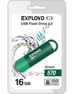 Usb flash 570 16Gb зеленый Exployd