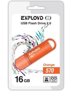 Usb flash 570 16Gb оранжевый Exployd