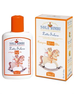 Молочко солнцезащитное детское с высоким фактором защиты SPF 30 Sole Bimbi 125 мл Helan