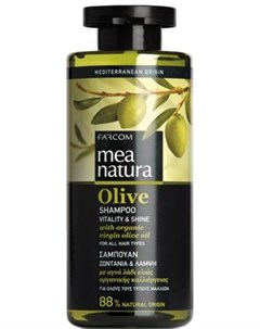 Шампунь Mea Natura Olive с оливковым маслом всех типов 300мл Farcom