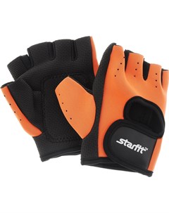Перчатки для фитнеса SU 107 L оранжевый черный Starfit