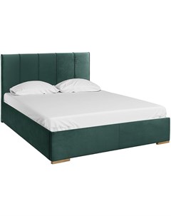 Кровать Шерона 160 Barhat Emerald зеленый 115103 Woodcraft