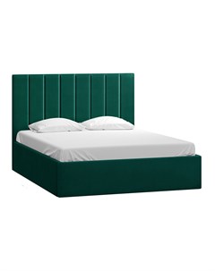 Кровать Вега 140 Barhat Emerald зеленый 113814 Woodcraft
