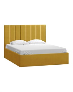 Кровать Вега 140 Velvet Yellow Woodcraft