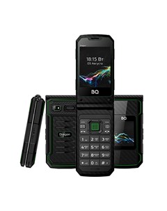 Мобильный телефон Dragon 2822 черный зеленый Bq