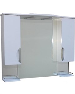 Шкаф с зеркалом для ванной Камелия 14 45 Д3 белый Санитамебель