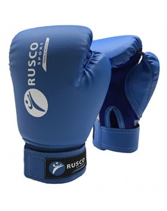 Боксерские перчатки 6 Oz синий Ruscosport